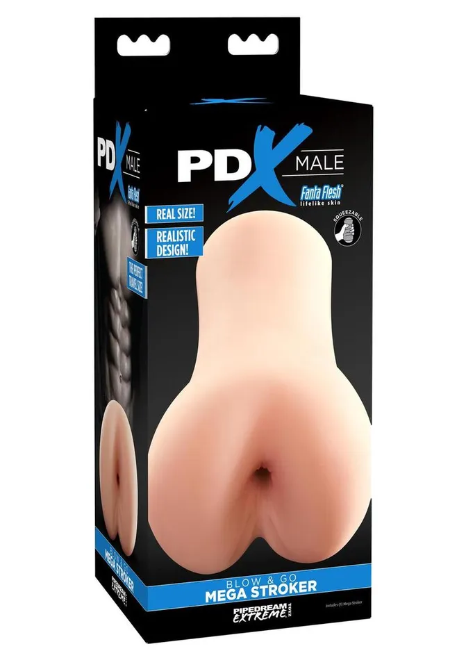 PDX Male Male Sex Toys Pdx Male Blow and Go Mega Stroker Anal Masturbator