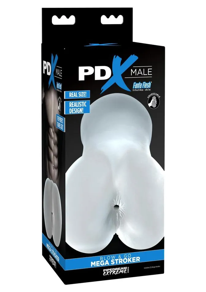 PDX Male Male Sex Toys Pdx Male Blow and Go Mega Stroker Anal Masturbator