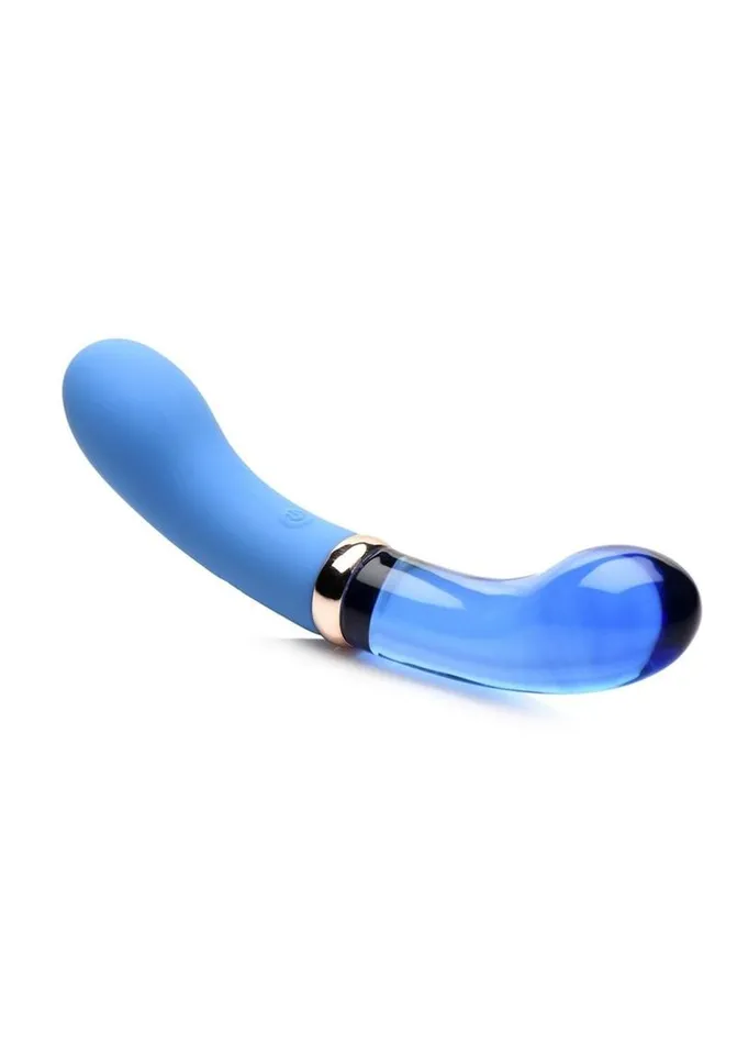 Prisms Female Sex Toys Prisms VibraGlass 10x Bleu Dual End GSpot Rechargeable SiliconeGlass Vibrating Dildo Prisms Female Sex Toys Prisms VibraGlass 10x Bleu Dual End GSpot Rechargeable SiliconeGlass Vibrating Dildo
