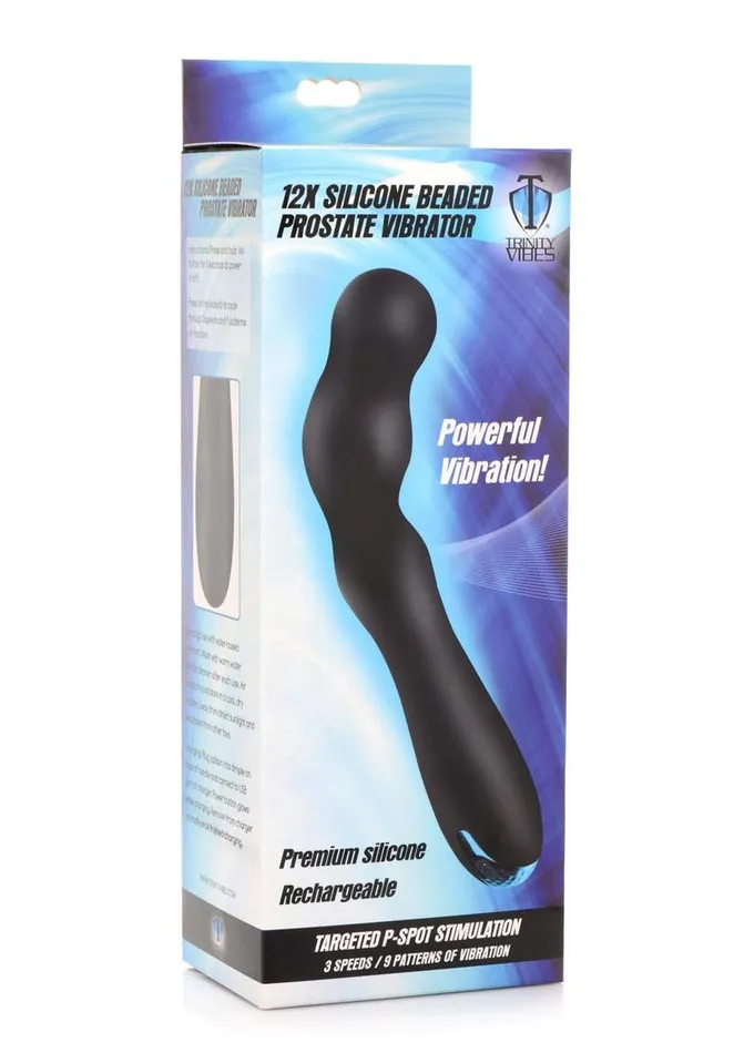 Trinity Men Female Sex Toys Trinity Men Rechargeable Silicone Beaded Prostate Vibrator