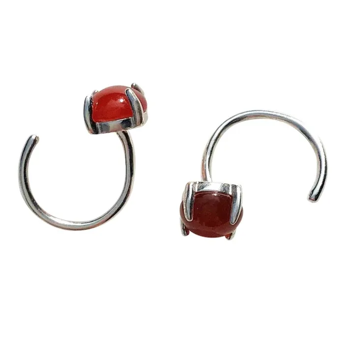 Vibrators Gemstone Yoni Carnelian Cuff Earrings