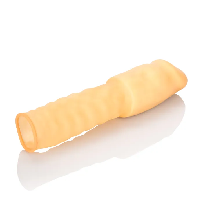3 Inch Smooth Latex Extension Ivory CalExotics Anal 3 Inch Smooth Latex Extension Ivory CalExotics Anal