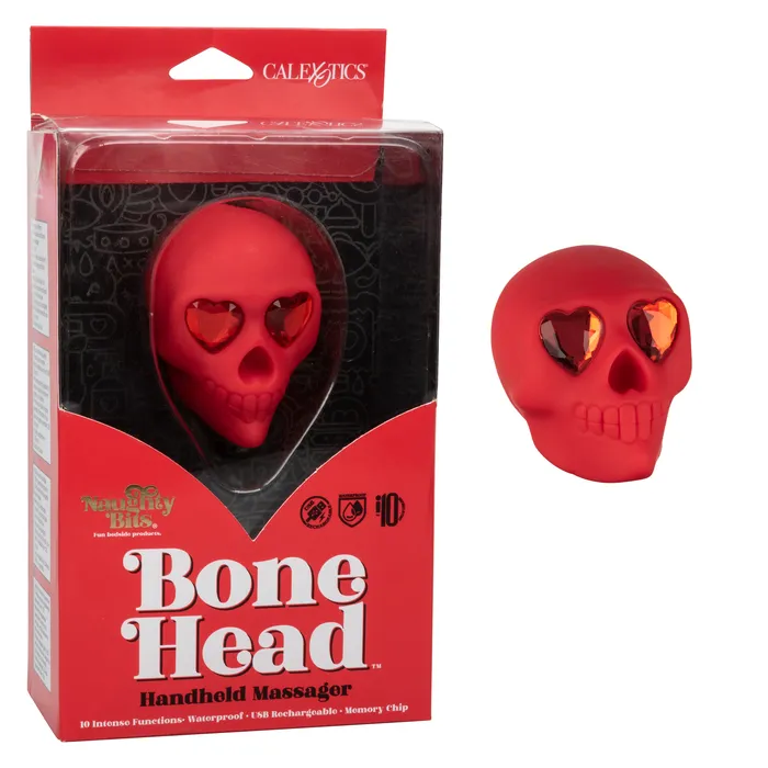 CalExotics Female Sex Toys Naughty Bits Bone Head Handheld Massager