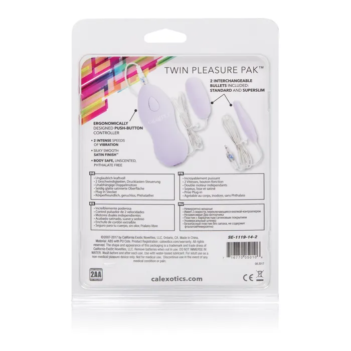 CalExotics Vibrators Twin Pleasure Pak Purple CalExotics Vibrators Twin Pleasure Pak Purple