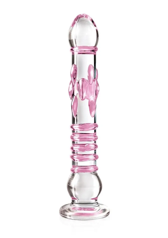 Icicles Dildos Icicles No 6 Textured Glass Dildo