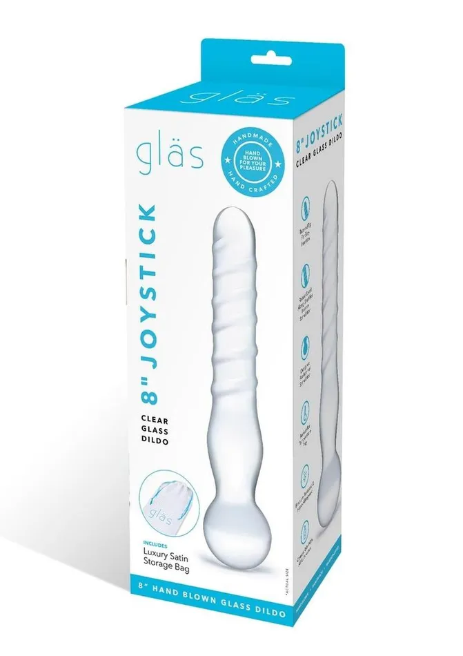 Joystick Textured Glass Dildo Glas Dildos