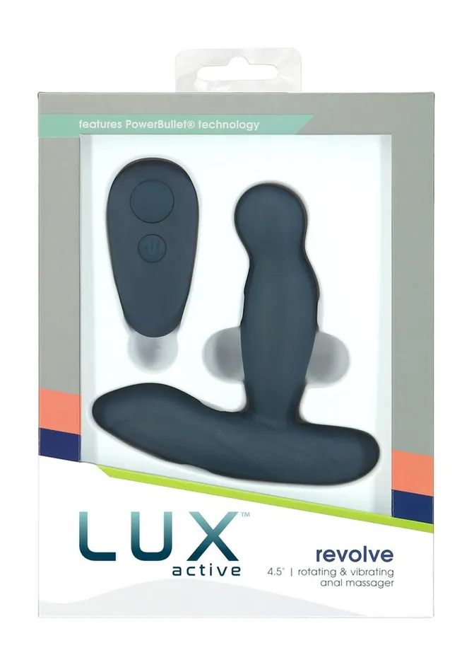 Lux Active Revolve Silicone Rechargeable Rotating and Vibrating Anal Massager with Remote Control Lux Active Female Sex Toys