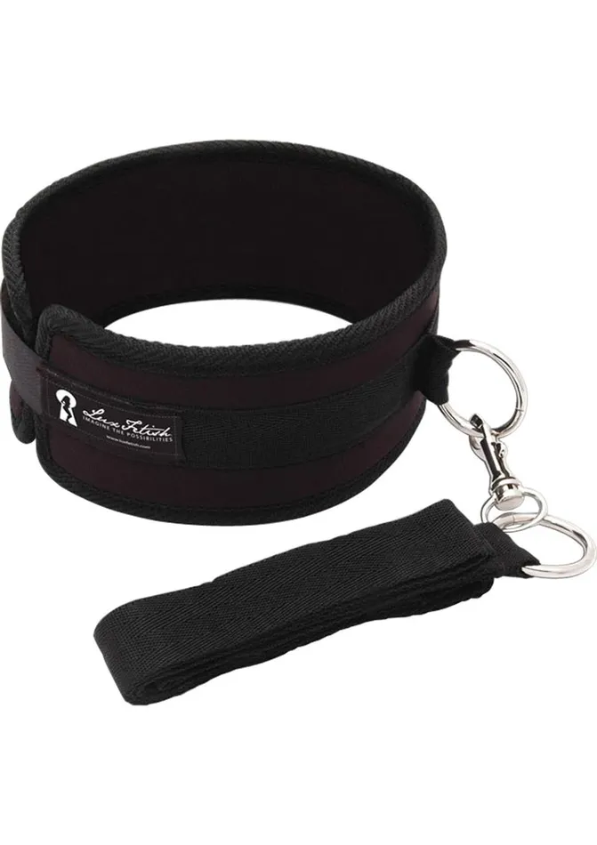 Lux Fetish Lux Fetish Collar and Leash Set Adjustable Male Sex Toys