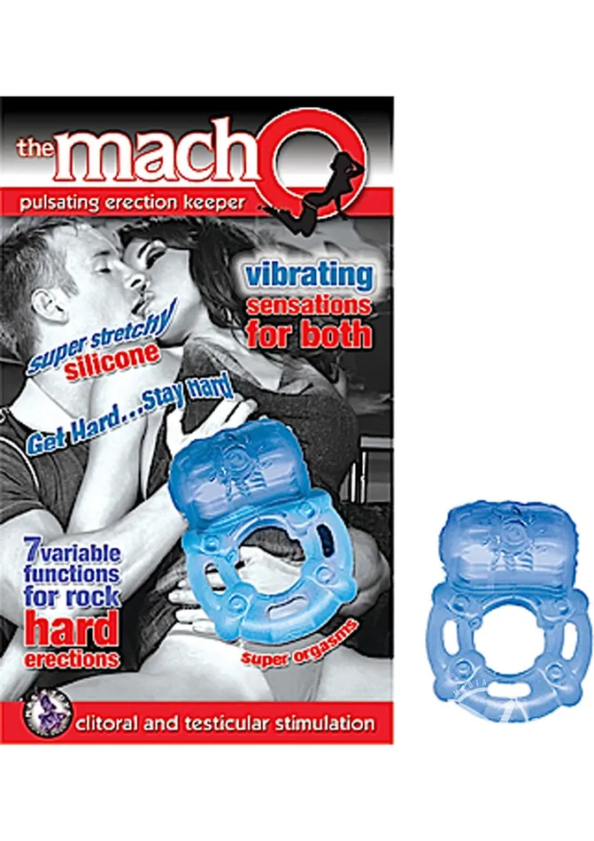 Male Sex Toys Macho The Macho Erection Keeper Silicone Vibrating Cock Ring Male Sex Toys Macho The Macho Erection Keeper Silicone Vibrating Cock Ring