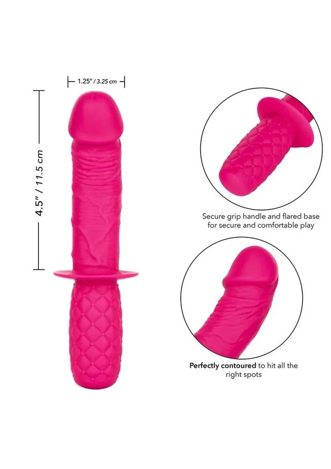Playful Dongs Silicone Grip Thruster Pink Anal Anal Playful Dongs Silicone Grip Thruster Pink Anal Anal