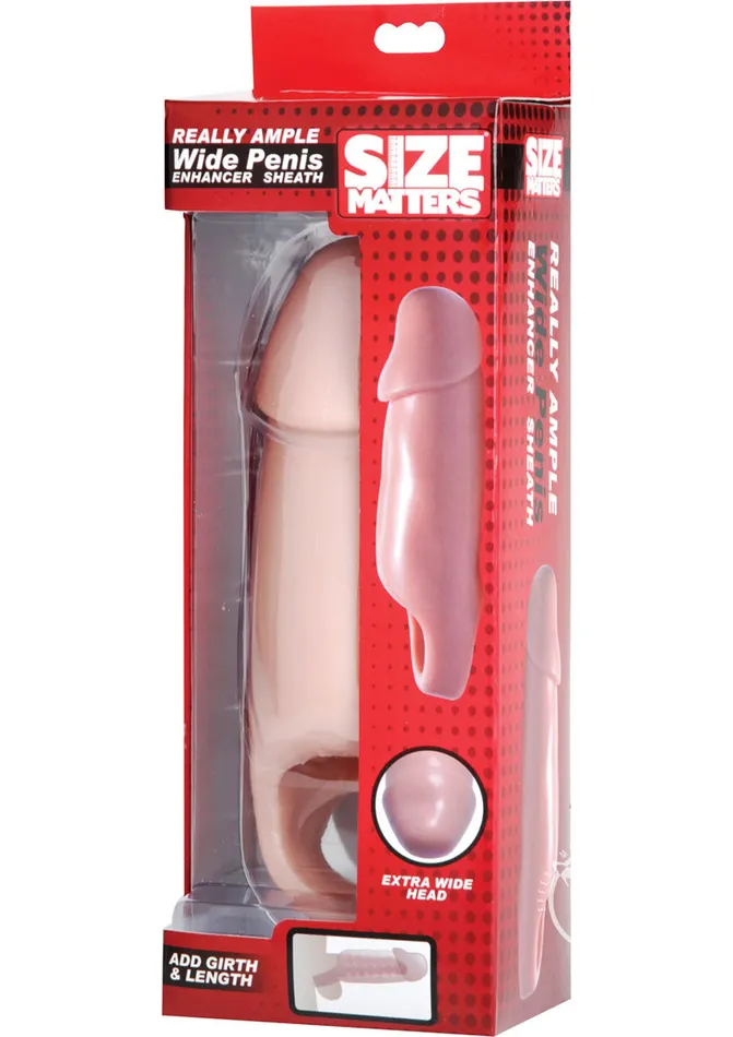 Size Matters Male Sex Toys Size Matters Really Ample Wide Penis Enhancer Sheath