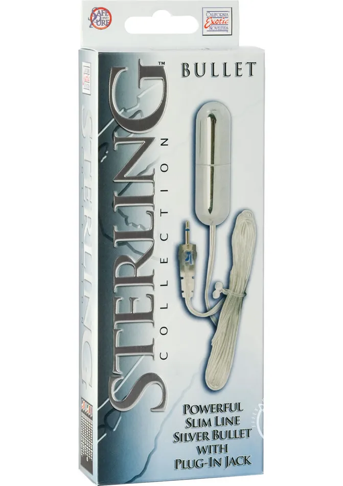 Sterling Collection Sterling Collection Silver Slimline Silver Bullet Vibrators Sterling Collection Sterling Collection Silver Slimline Silver Bullet Vibrators