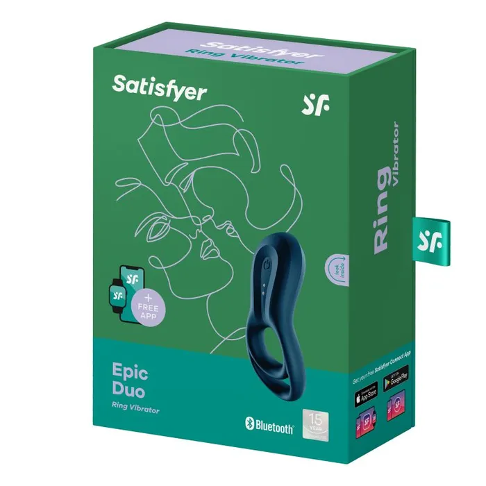 The Toolshed AU Vibrators Satisfyer Epic Duo Cockring w Bluetooth App