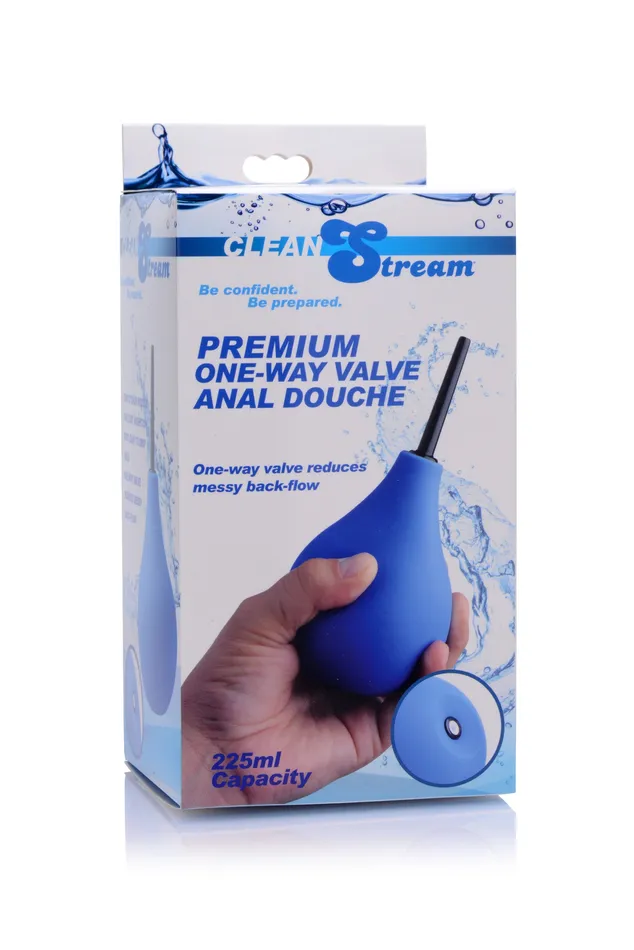 XR Brands Clean Stream Male Sex Toys Premium One Way Valve Anal Douche