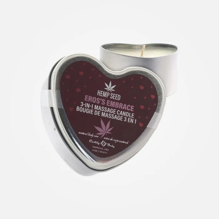 Earthly Body Couples Eros Embrace Fuji Apple Asian Pear Sumire Violet Heart Shape Massage Candle
