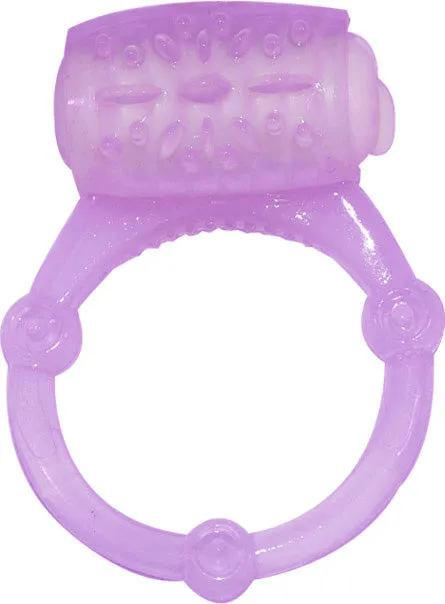 Hott Products Couples Humm Dinger Vibrating Penis Ring Clitoral Stiimulator Purple