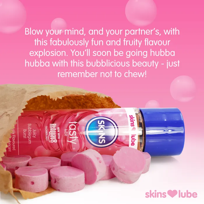 ItsForMyFriend Lubricants Skins Tasty Bubblegum Water Based Lubricant 130ml