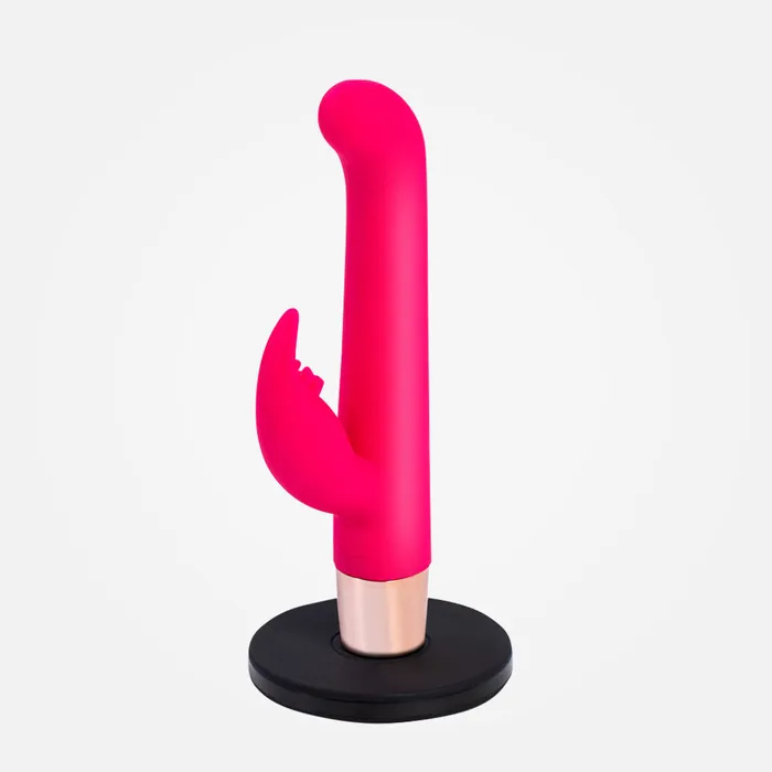 Maia Toys Female Sex Toys Hailey PRO Hot Pink Rabbit Vibrator with Wireless Charging Base Maia Toys Female Sex Toys Hailey PRO Hot Pink Rabbit Vibrator with Wireless Charging Base