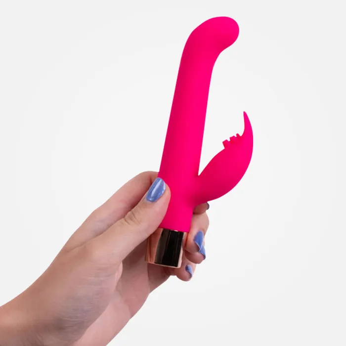 Maia Toys Female Sex Toys Hailey PRO Hot Pink Rabbit Vibrator with Wireless Charging Base Maia Toys Female Sex Toys Hailey PRO Hot Pink Rabbit Vibrator with Wireless Charging Base