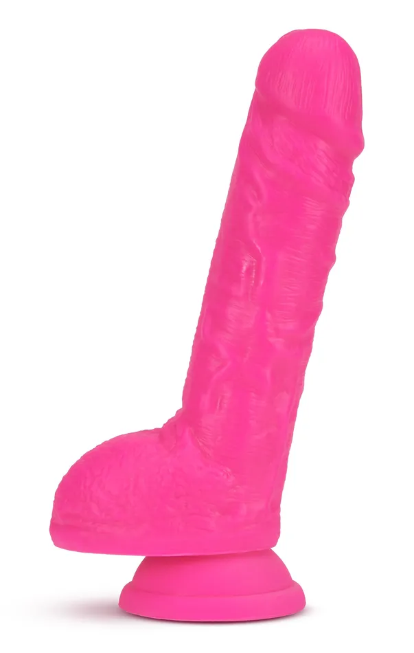 Neo 9 Inch Dual Density Dildo Neon Pink Blush Dildos