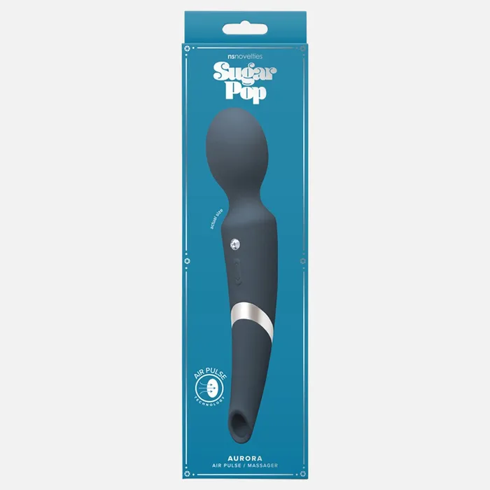 NS Novelties Vibrators Sugar Pop Aurora Blue Wand Vibrator NS Novelties Vibrators Sugar Pop Aurora Blue Wand Vibrator