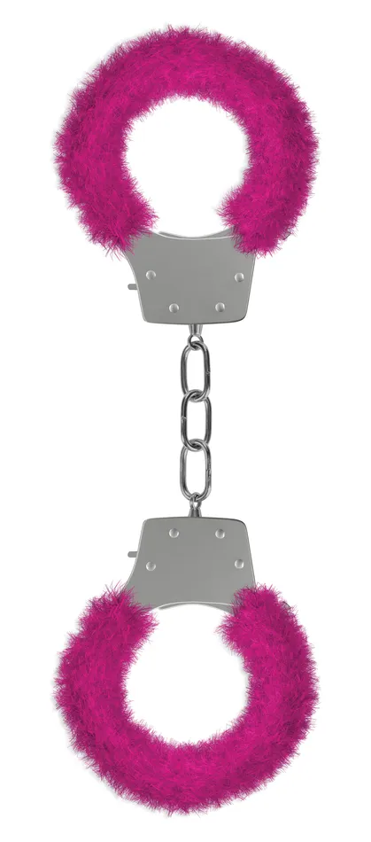 Pleasure Furry Handcuffs Pink Shots Vibrators