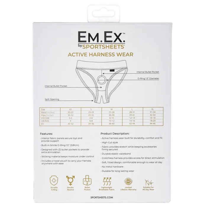 Sportsheets EmEx Active Harness Wear Silhouette XS ItsForMyFriend Female Sex Toys