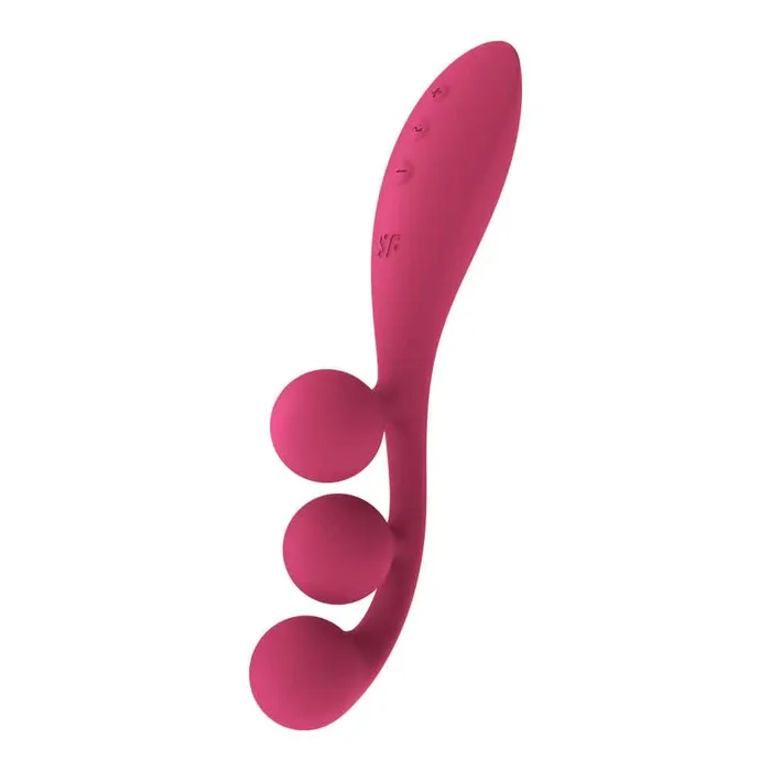Tri Ball 1 Lay on Vibrator Red Satisfyer Vibrators