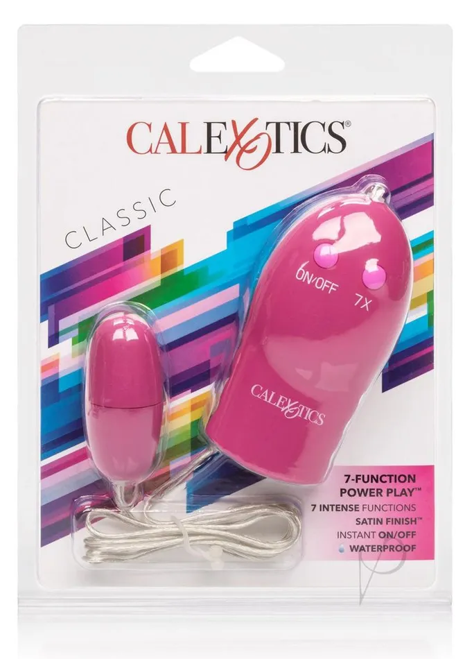 7 Function Power Play Bullet with Wired Remote Control Pink Bullets Female Sex Toys 7 Function Power Play Bullet with Wired Remote Control Pink Bullets Female Sex Toys