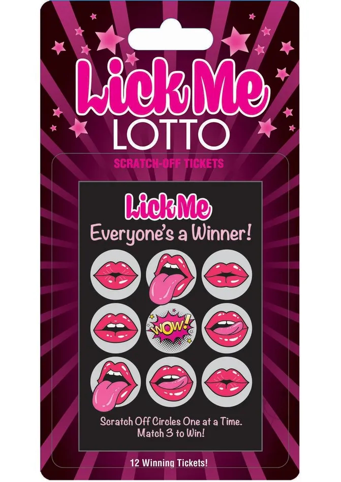 Adult Party And Games Lick Me Lotto Scratch Off Tickets 12 Per Pack Vibrators Adult Party And Games Lick Me Lotto Scratch Off Tickets 12 Per Pack Vibrators