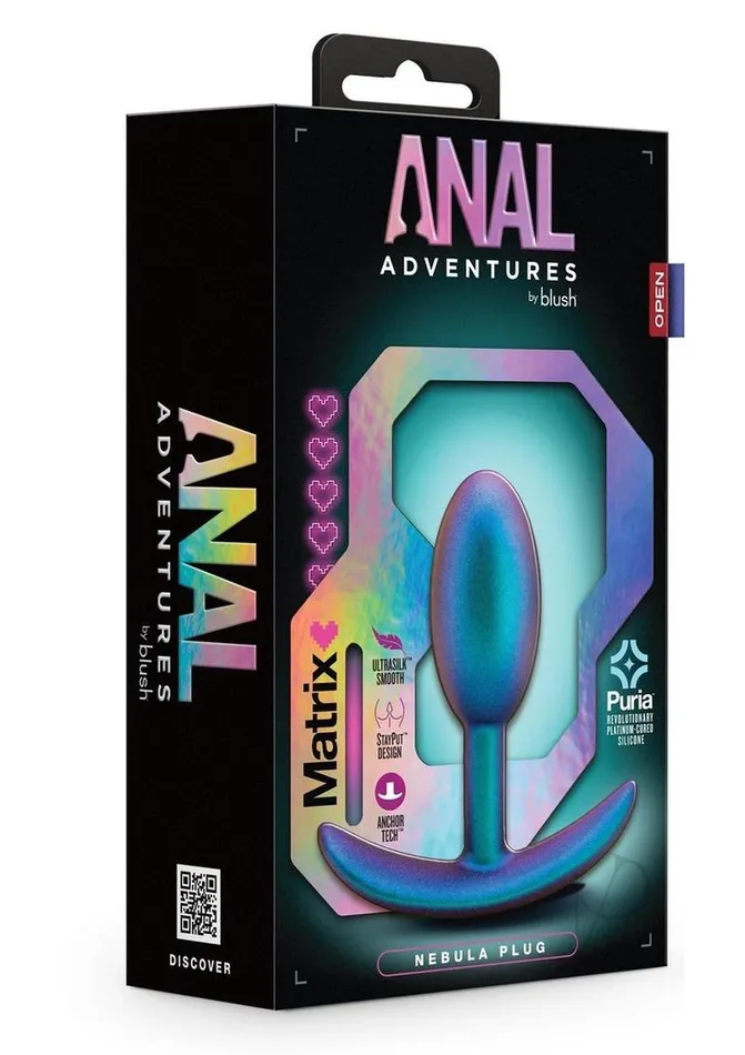 Anal Anal Adventures Anal Adventures Matrix Nebula Plug Silicone Anal Plug Lunar Blue Anal Anal Adventures Anal Adventures Matrix Nebula Plug Silicone Anal Plug Lunar Blue