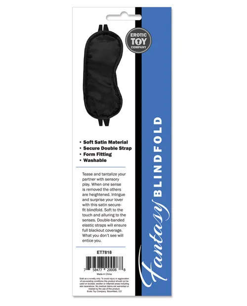 Anal Erotic Toy Company Satin Fantasy Blindfold Black Erotic Toy Company Anal Erotic Toy Company Satin Fantasy Blindfold Black Erotic Toy Company