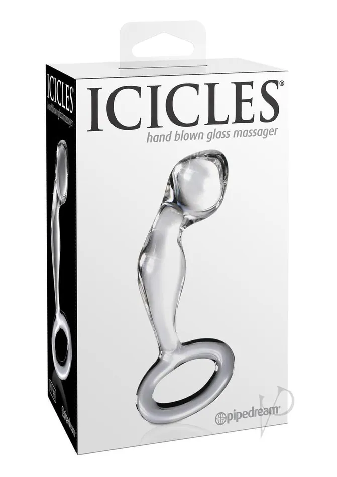 Anal Icicles Icicles No 46 Glass Anal PSpot Plug Clear