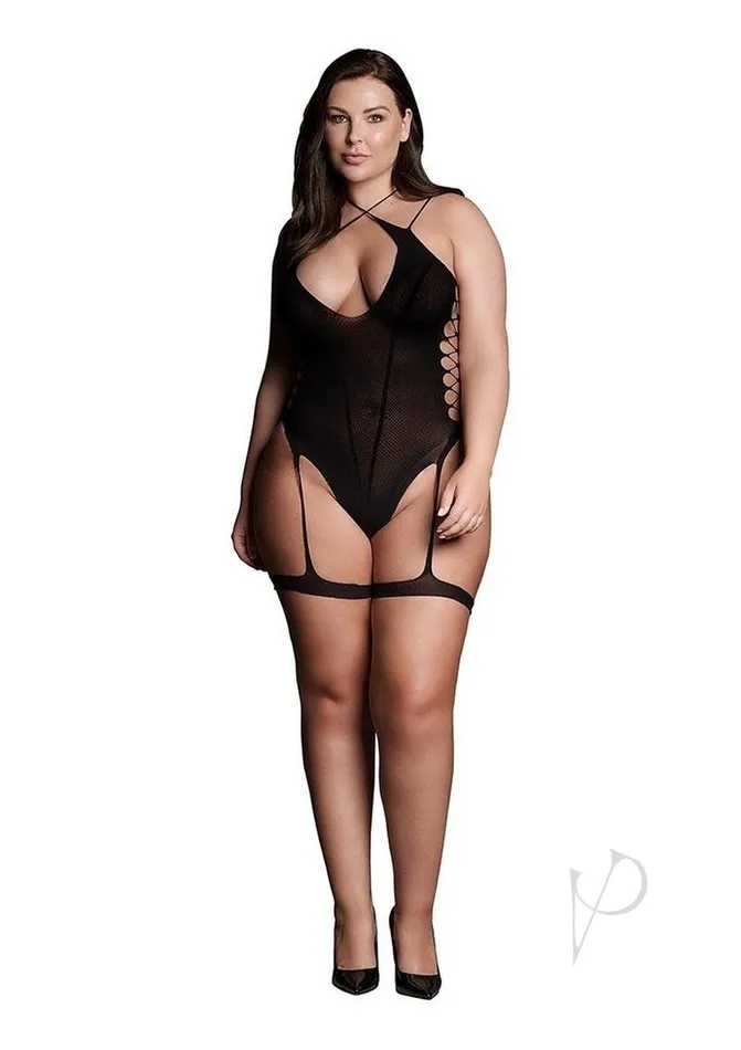 Anal Le Desir Le Desir Shade Metis XVI Body with Garter and Crossed Neckline Queen Black Anal Le Desir Le Desir Shade Metis XVI Body with Garter and Crossed Neckline Queen Black