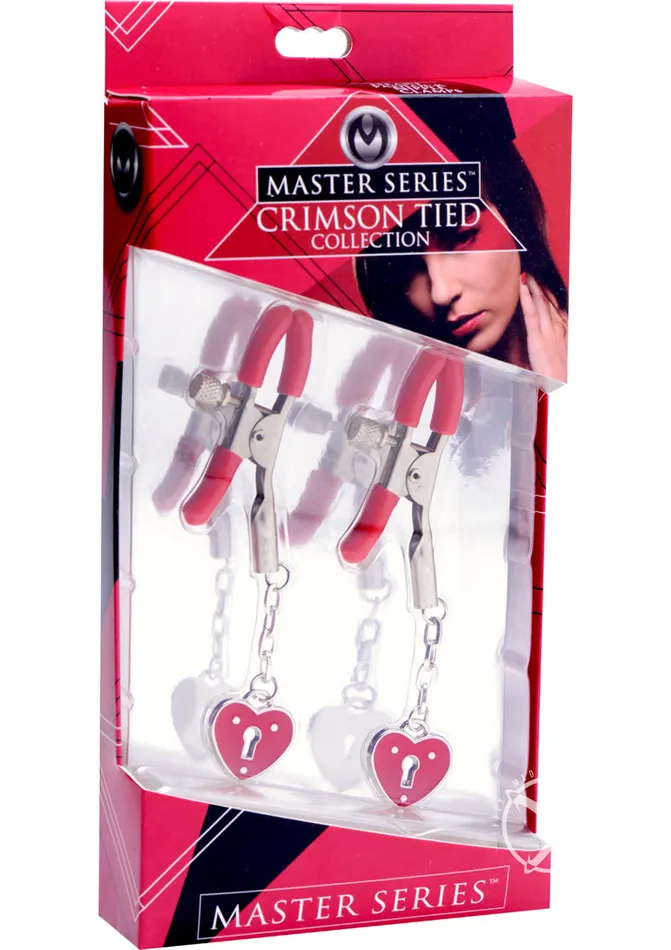 Anal Master Series Crimson Tied Master Series Crimson Tied Charmed Heart Padlock Nipple Clamps Red Anal Master Series Crimson Tied Master Series Crimson Tied Charmed Heart Padlock Nipple Clamps Red