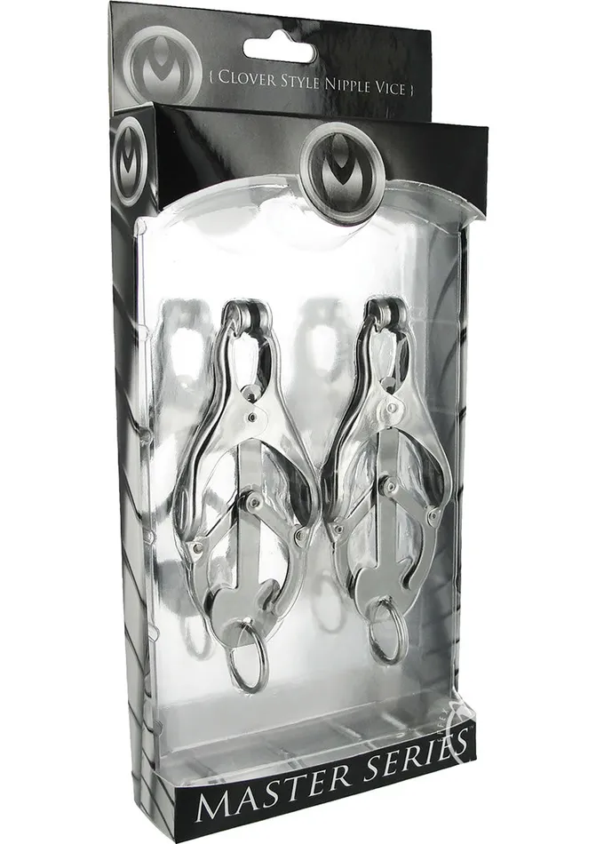 Anal Master Series Ringed Monarch Nipple Vice Silver Master Series