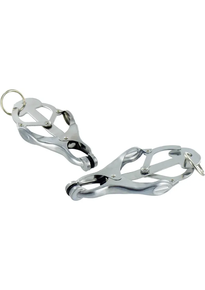 Anal Master Series Ringed Monarch Nipple Vice Silver Master Series