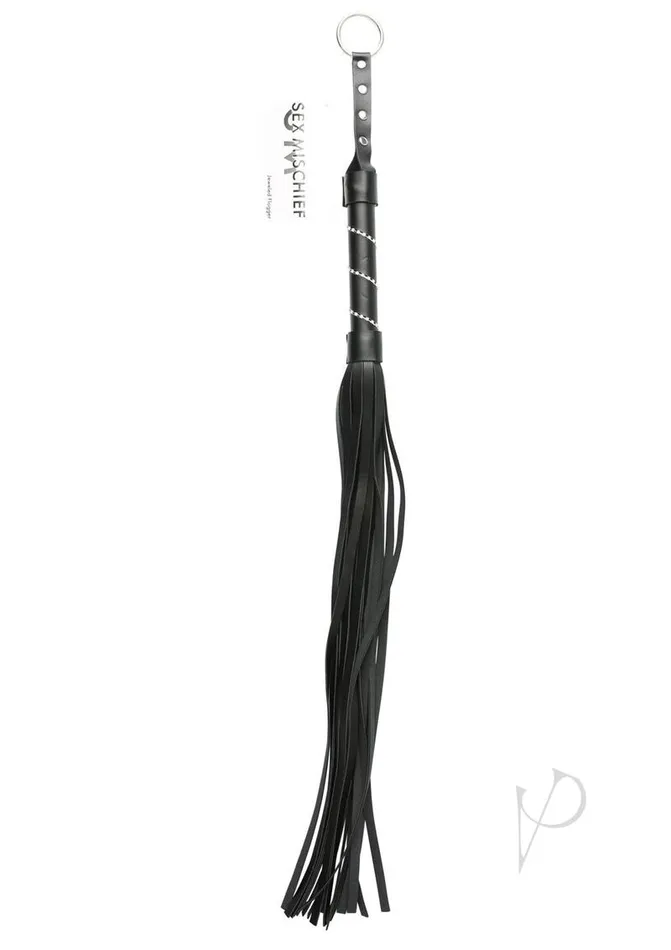 Anal Sex And Mischief Sex and Mischief Jeweled Flogger Black