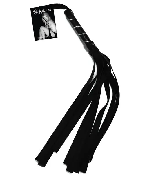Anal Sex And Mischief Sex and Mischief Jeweled Flogger Black