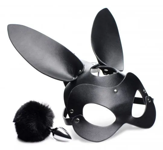 Anal Tailz Bunny Tail Anal Plug and Mask Set