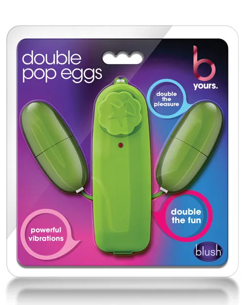 Blush B Yours Double Pop Eggs Lime B Yours Dildos