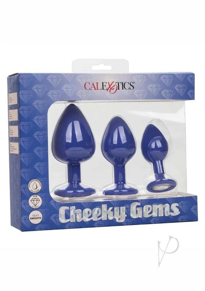 Cheeky Gems Silicone Anal Training Kit Purple Cheeky Anal