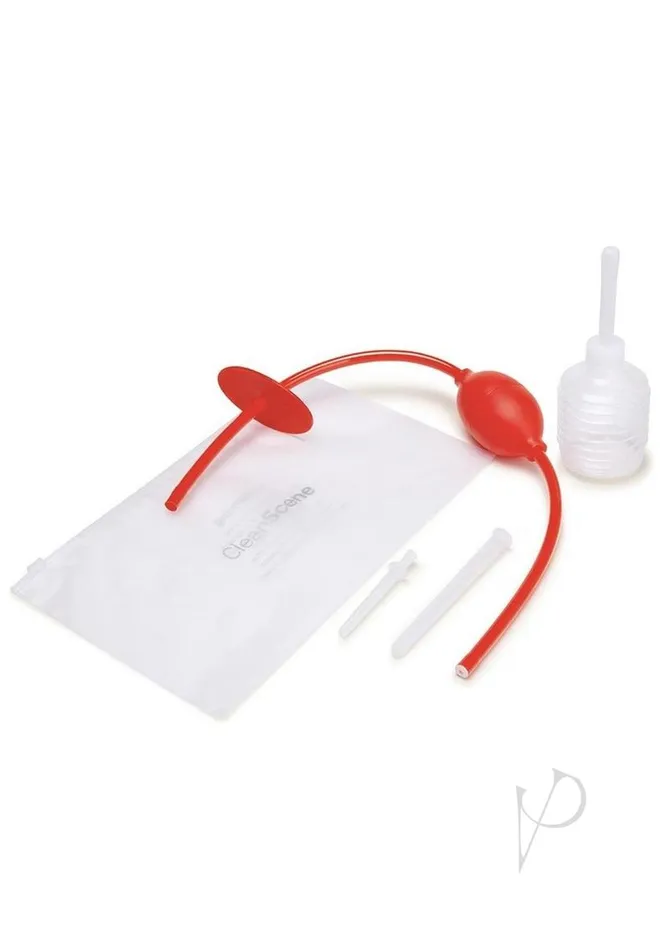 Clean Scene CleanScene Higginson Anal Douche Set 5 Piece Red Anal Clean Scene CleanScene Higginson Anal Douche Set 5 Piece Red Anal