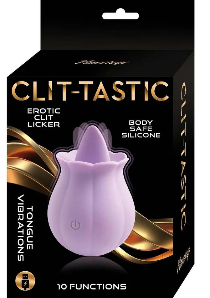 ClitTastic Erotic Clit Licker Rechargeable Silicone Clitoral Vibrator Lavender Nasstoys Female Sex Toys ClitTastic Erotic Clit Licker Rechargeable Silicone Clitoral Vibrator Lavender Nasstoys Female Sex Toys