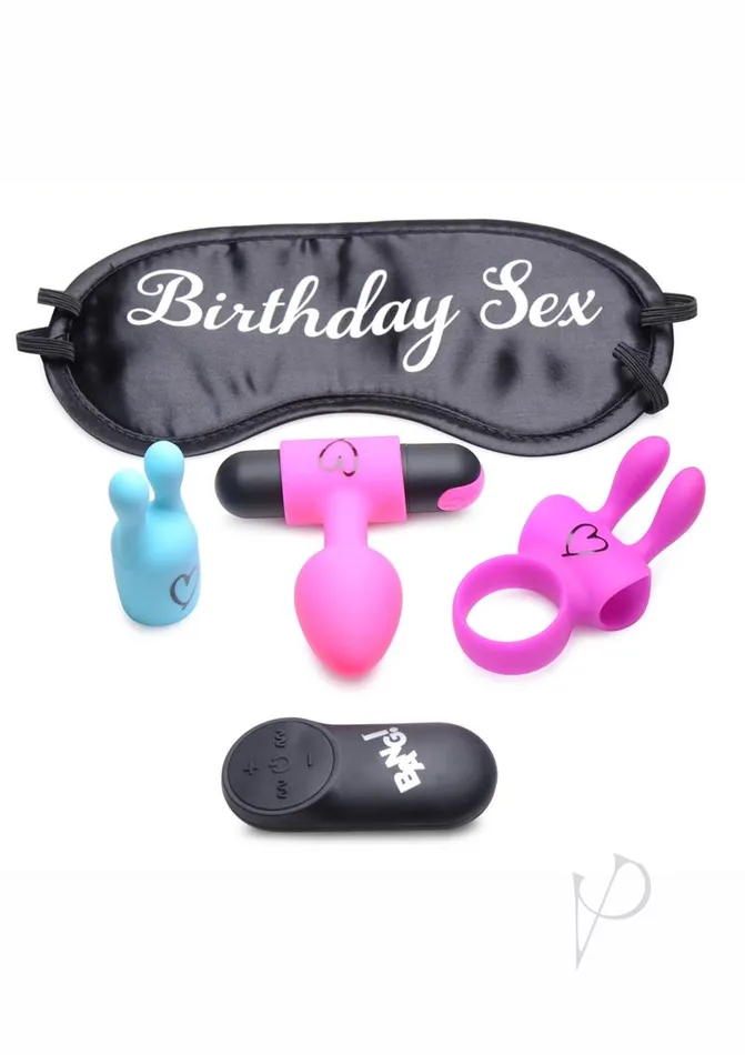 Couples Bang Bang Birthday Sex Kit with Remote Control Multicolor