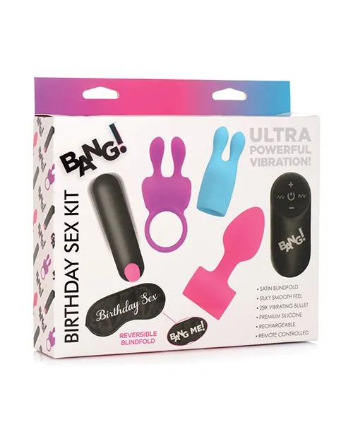 Couples Bang Bang Birthday Sex Kit with Remote Control Multicolor