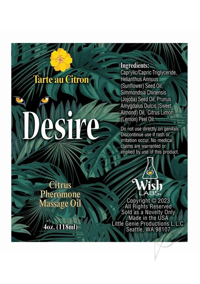 Couples Desire By Little Genie Desire Pheromone Massage Oil 4oz Citrus Couples Desire By Little Genie Desire Pheromone Massage Oil 4oz Citrus