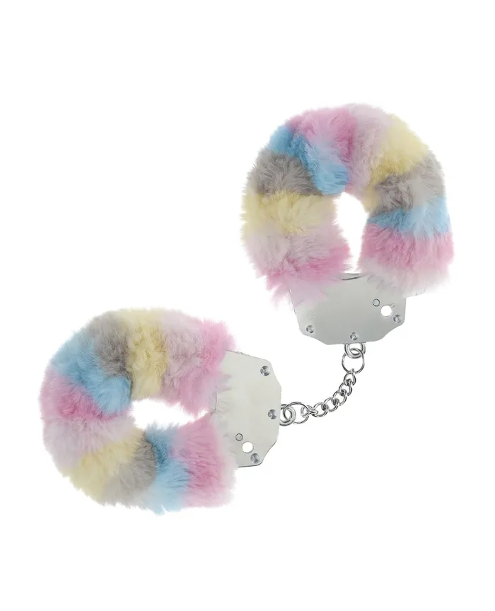 Couples Ouch Ouch HeavyDuty Fluffy Handcuffs Multicolor 2
