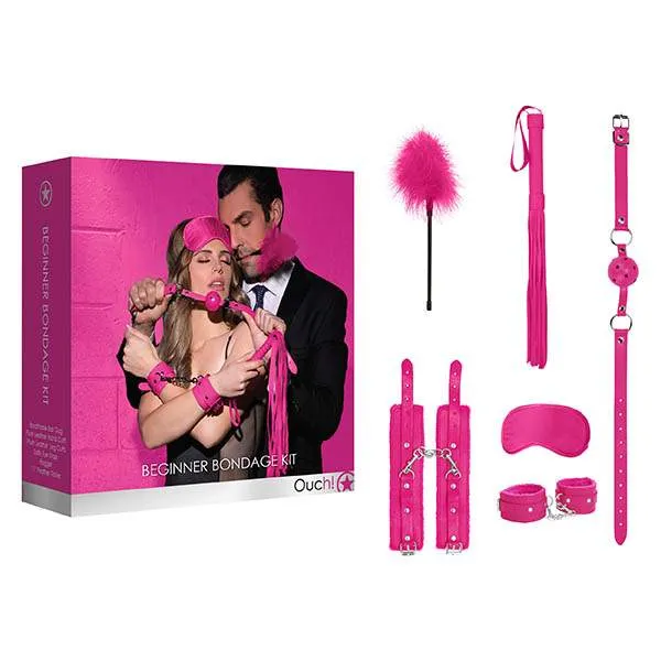Couples Shots Toys Ouch Beginners Bondage Kit Pink