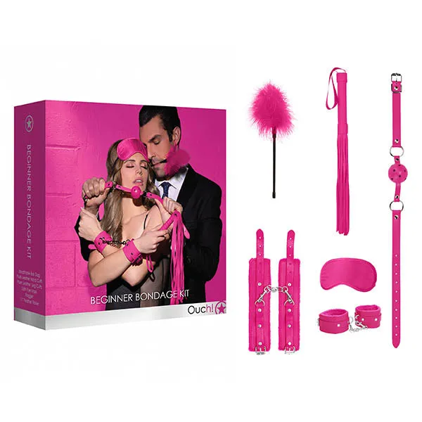 Couples Shots Toys Ouch Beginners Bondage Kit Pink